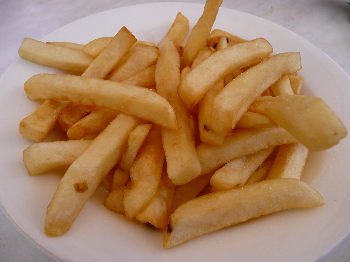 Plate of hot chips