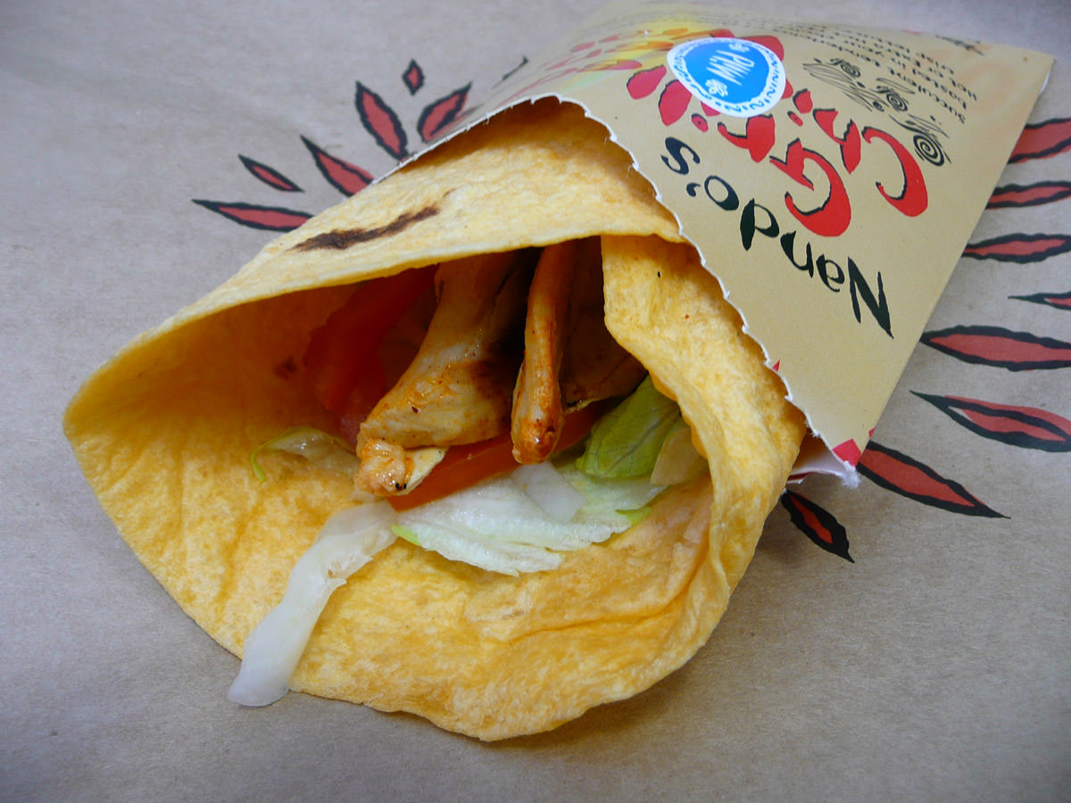 Classic chicken wrap from Nandos