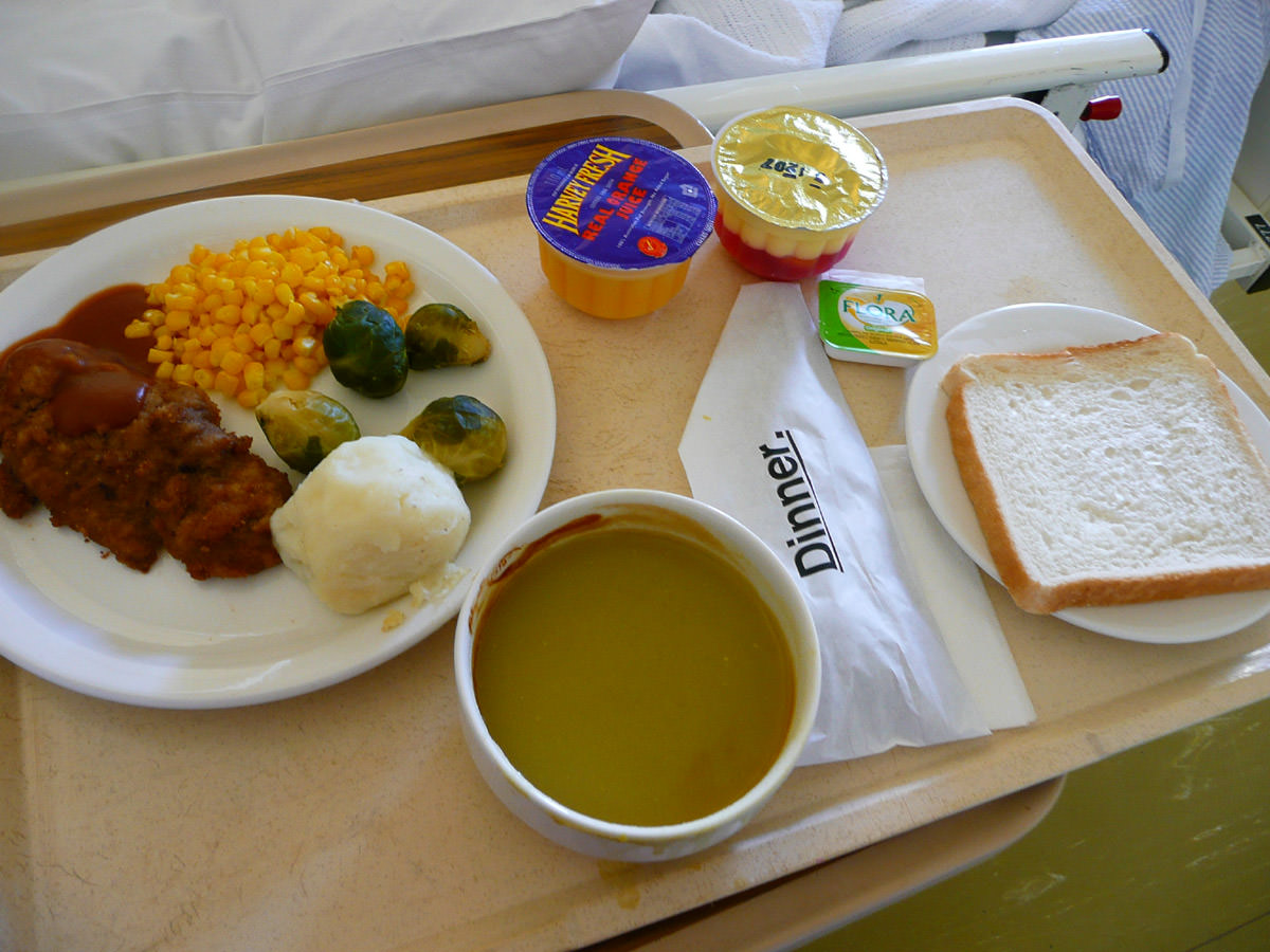 Dinner at hospital