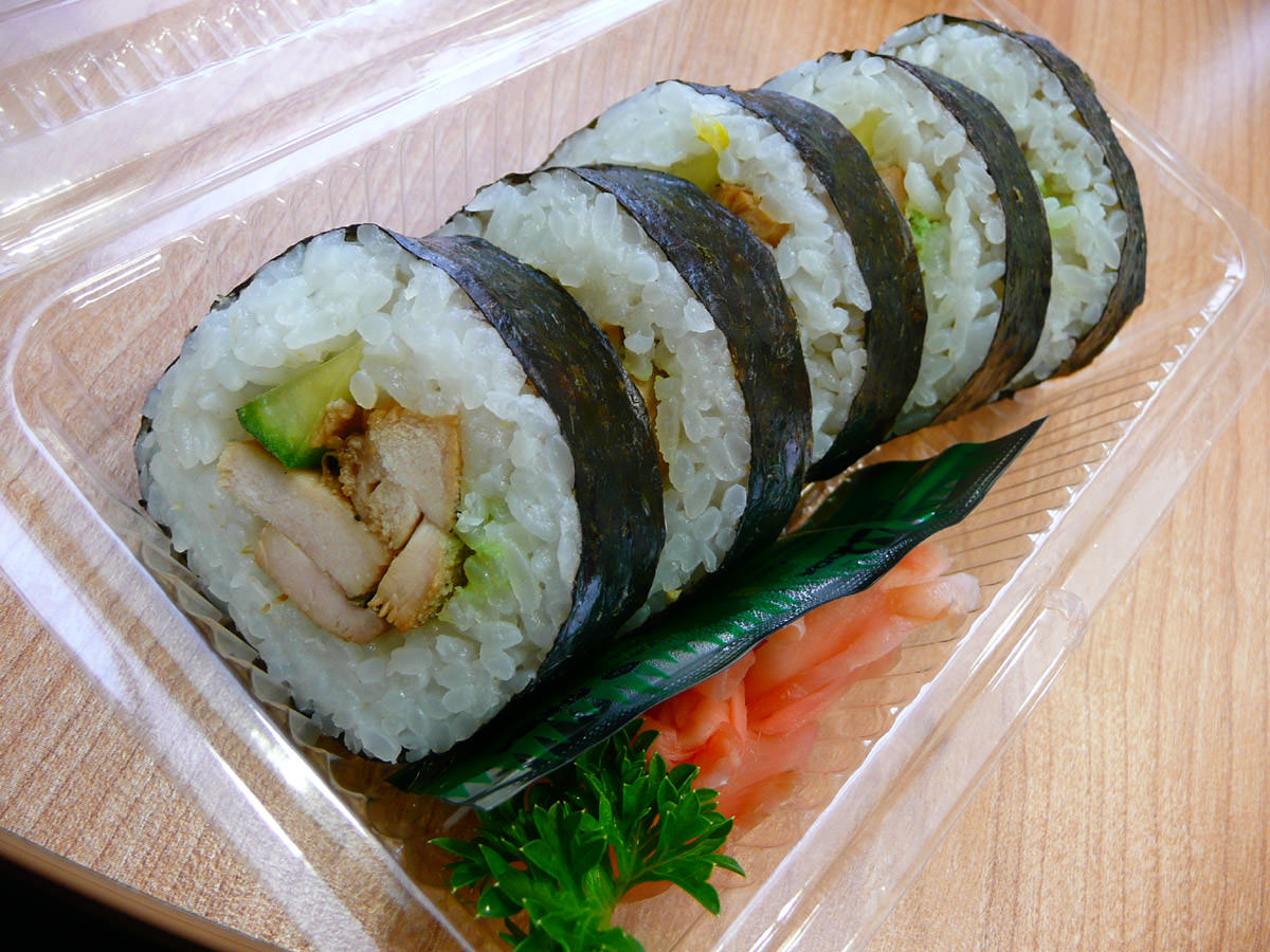Teriyaki chickn sushi