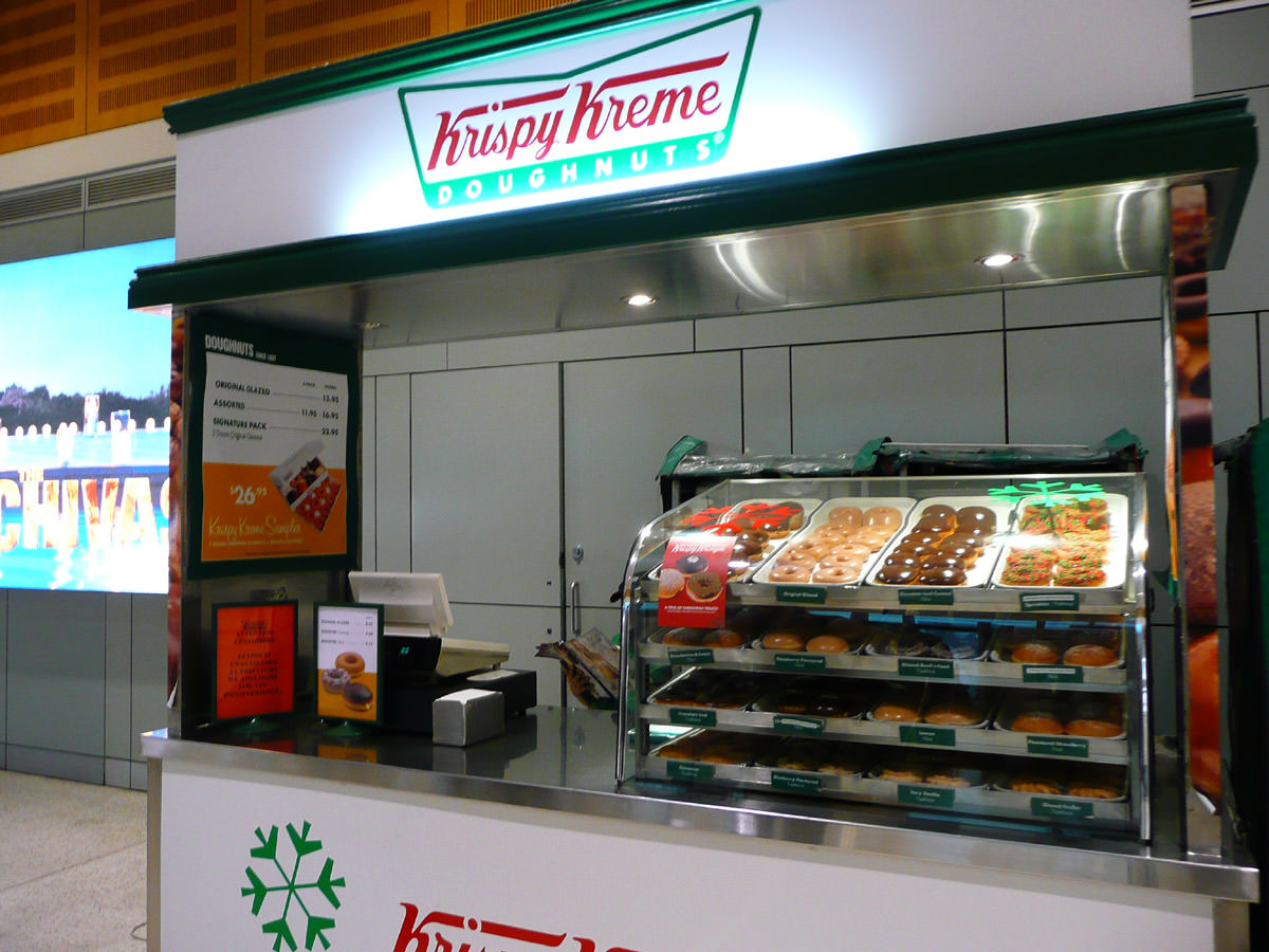 Krispy Kreme stand