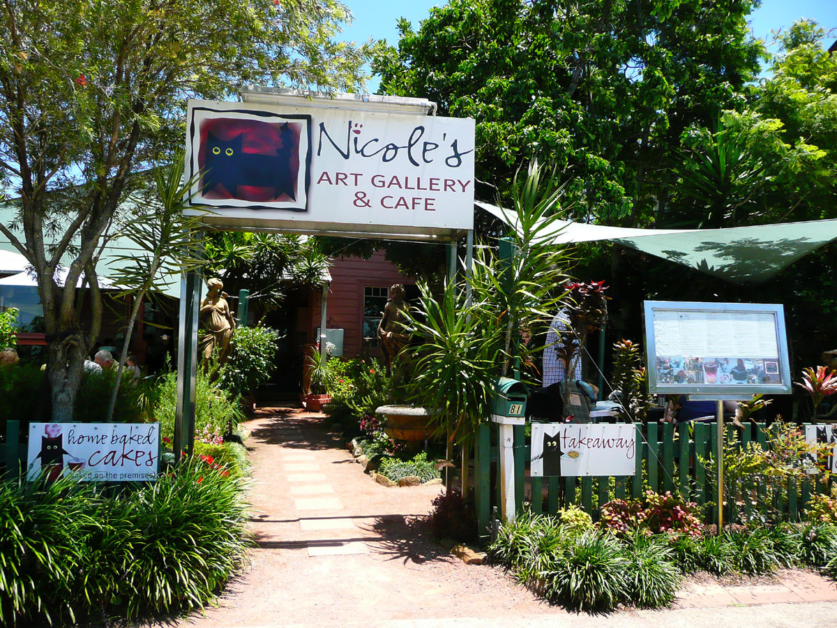 Nicole's Gallery and Cafe entrance