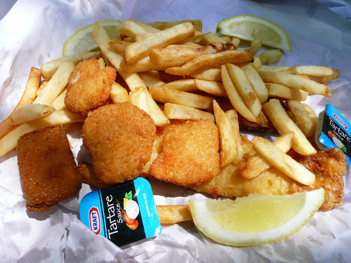 Fish and Chips from J0hn Dory's Seafood, Nelson Bay