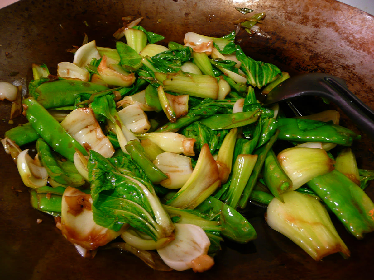 Stir-fried greens
