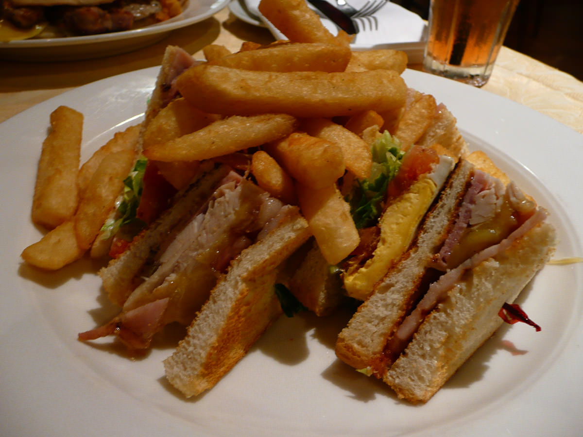 Hilton's favourite club sandwich