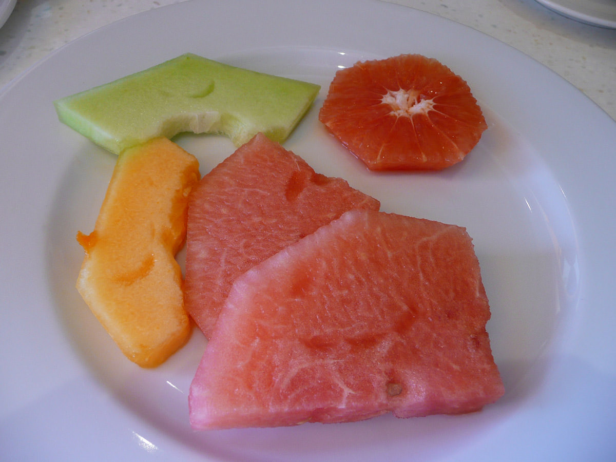 Melons and grapefruit