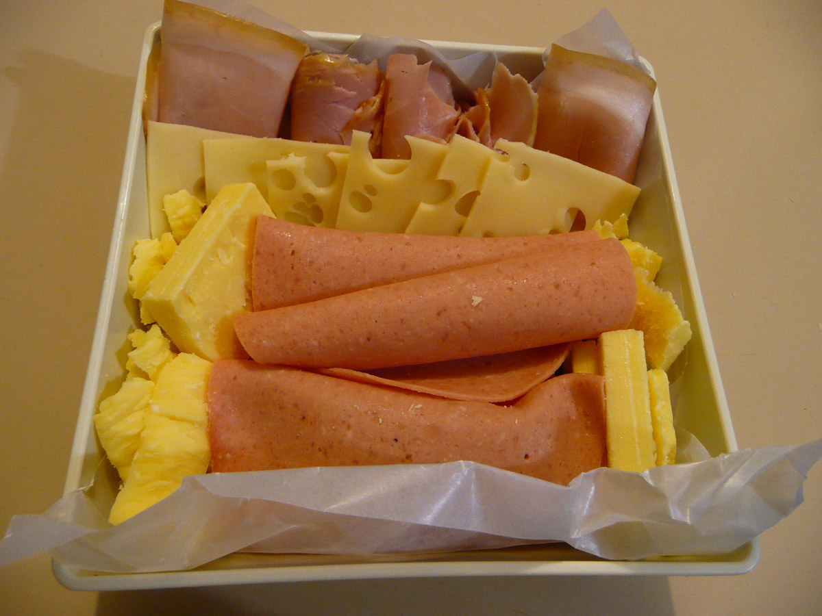 Cold meats and cheese
