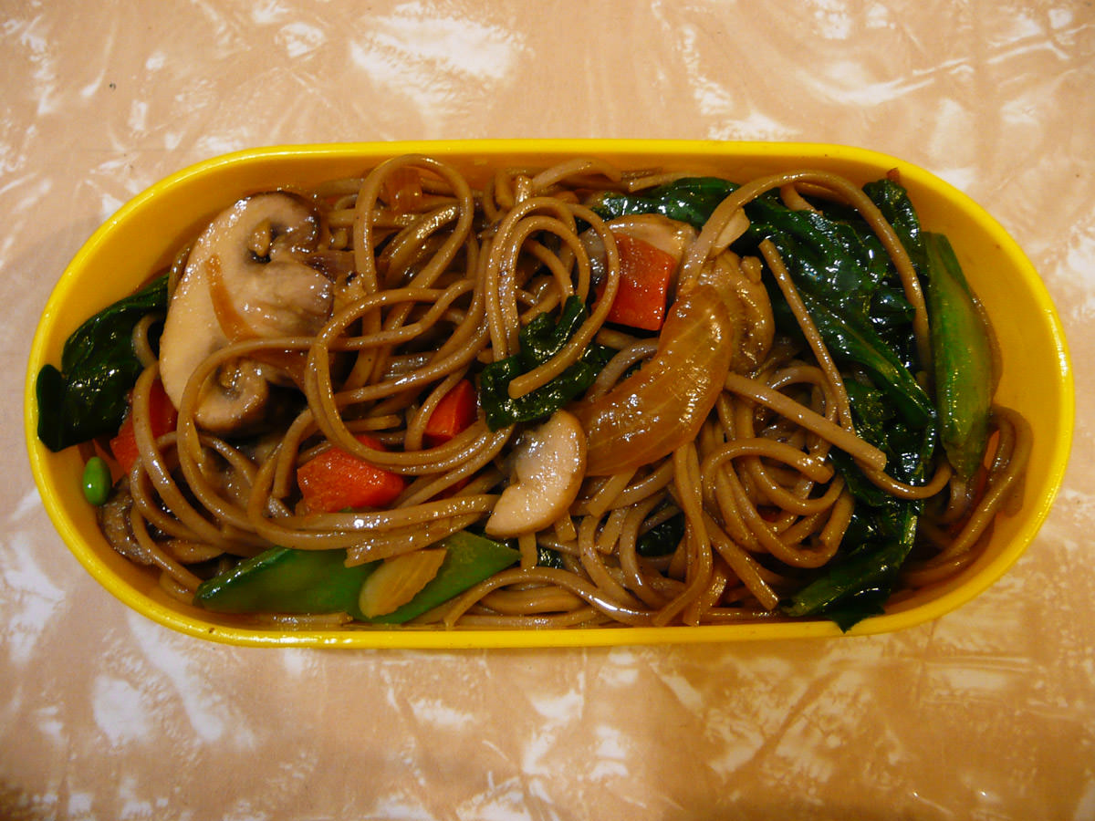 From my bento - stir-fried soba noodles