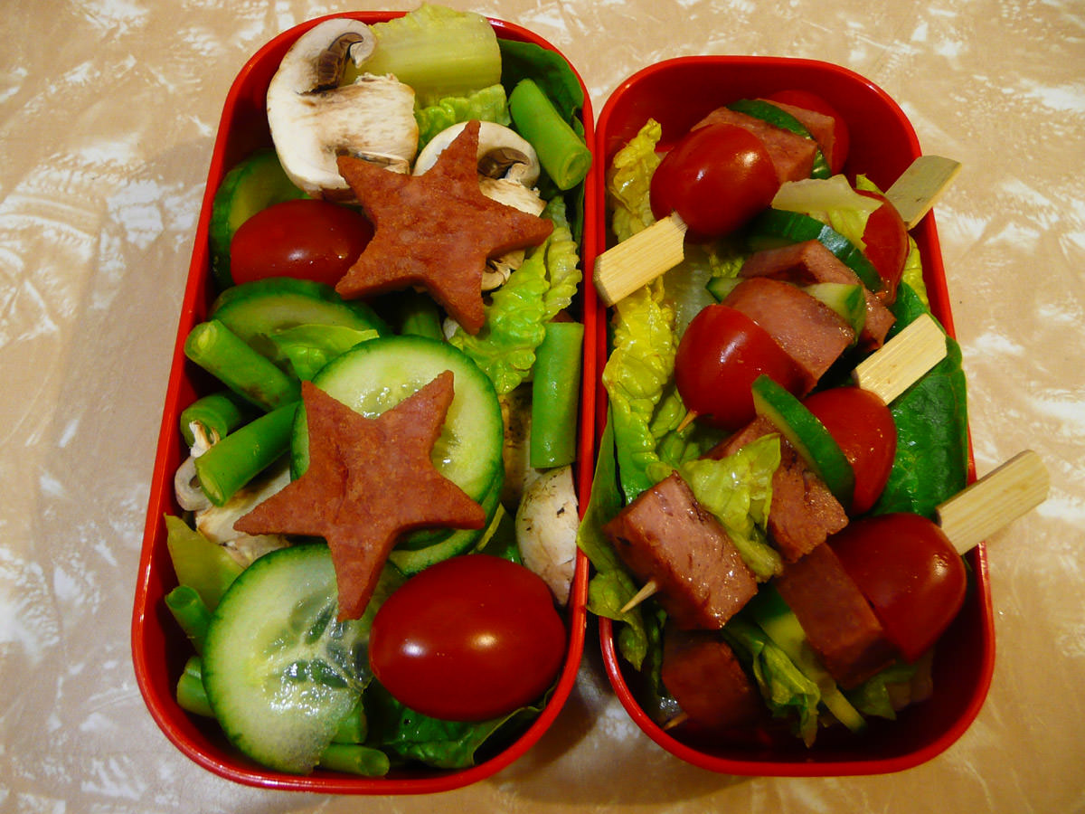 My Friday bento - SPAM and salad