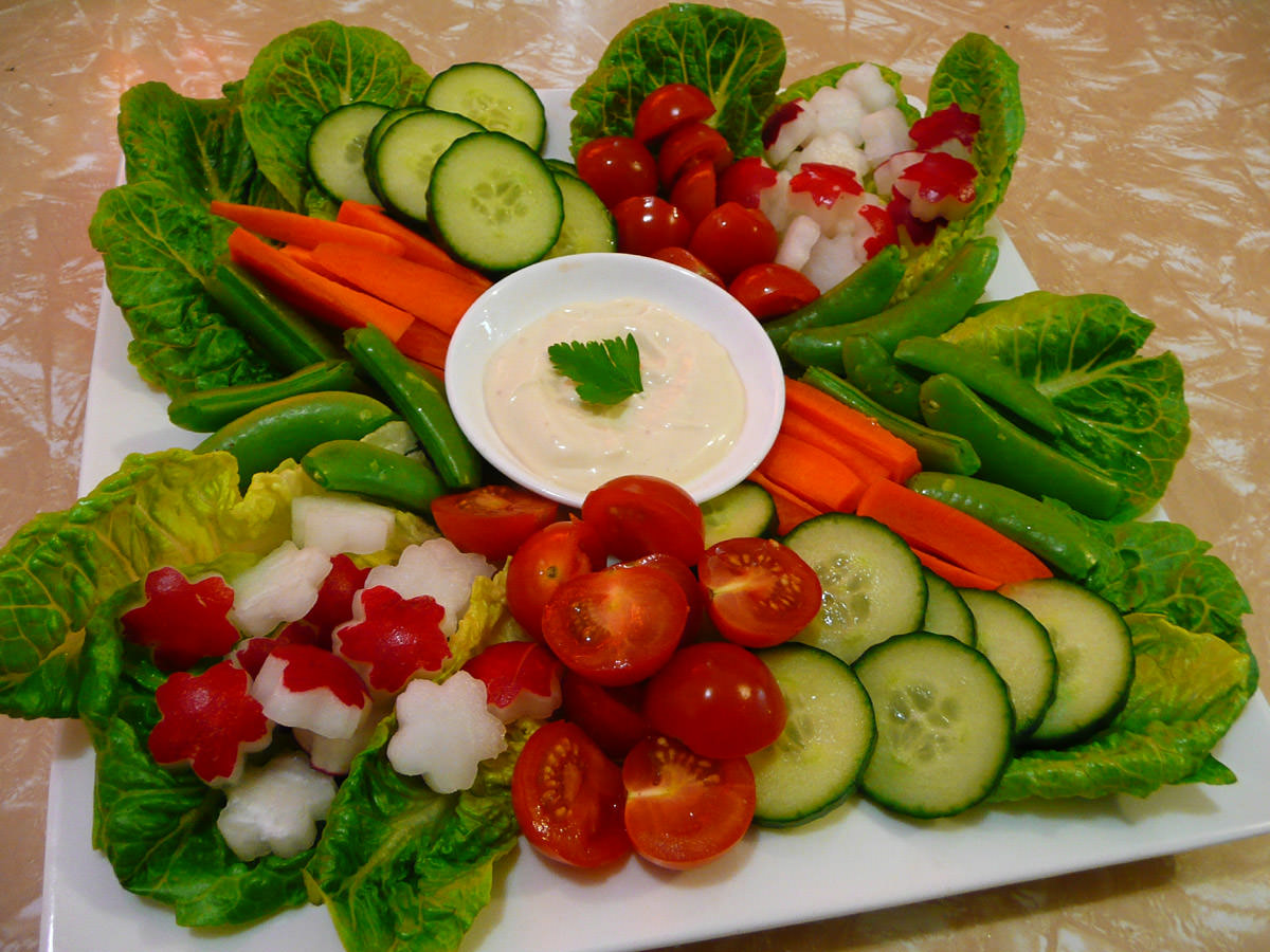 Vegetables with aioli