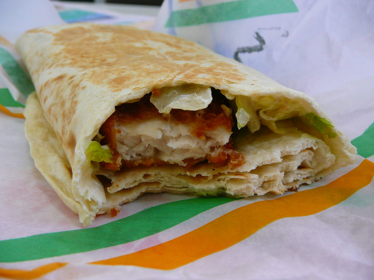 Hungry Jack's Chicken Wrap