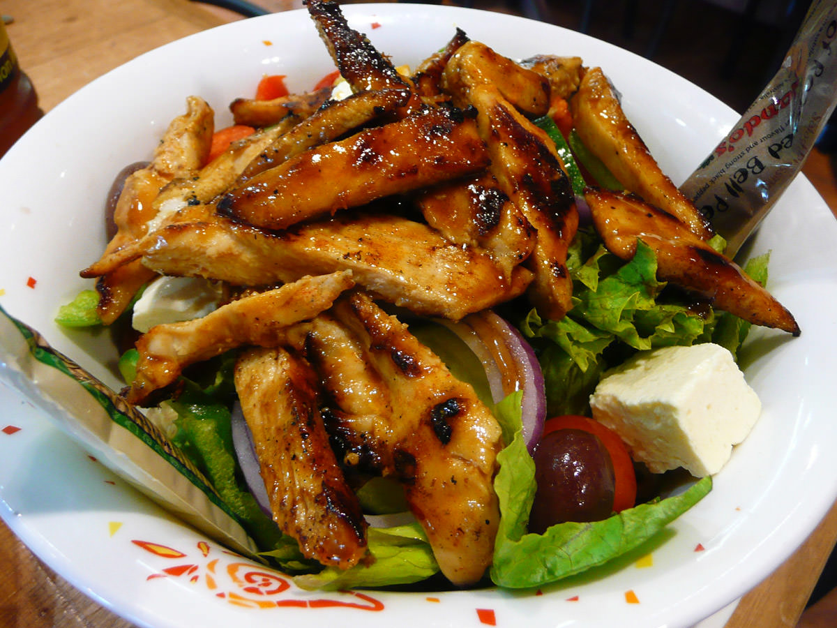 Nando's mediterranean chicken salad