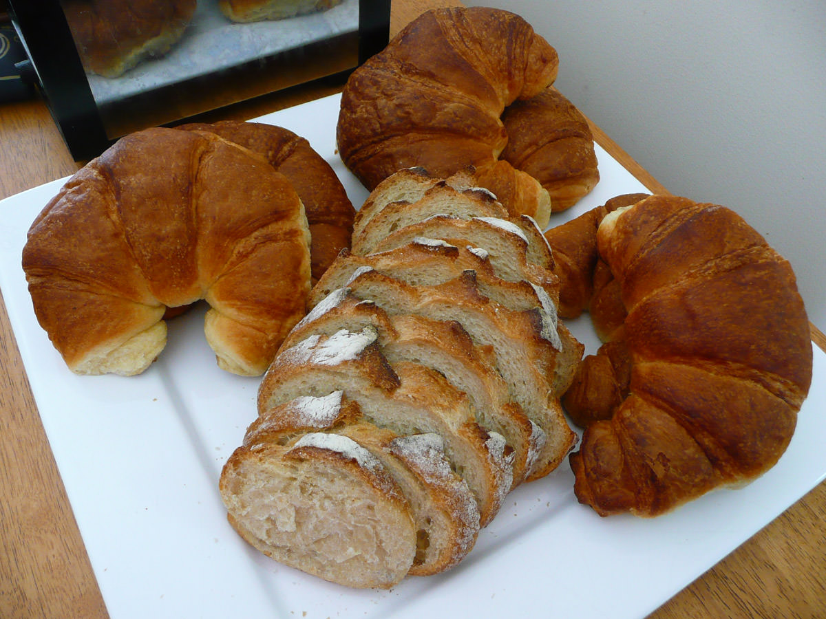 Croissants and bread