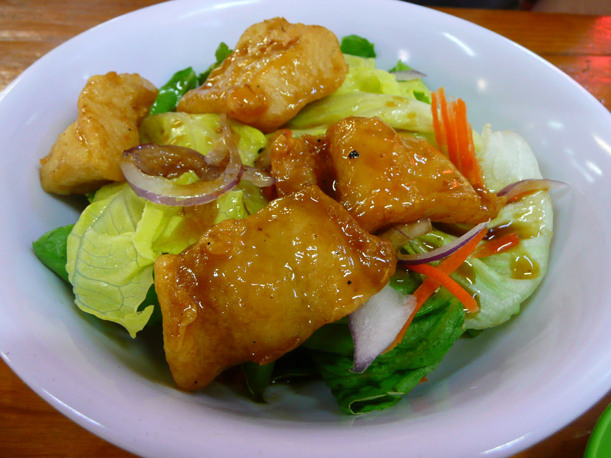 Teriyaki fish salad