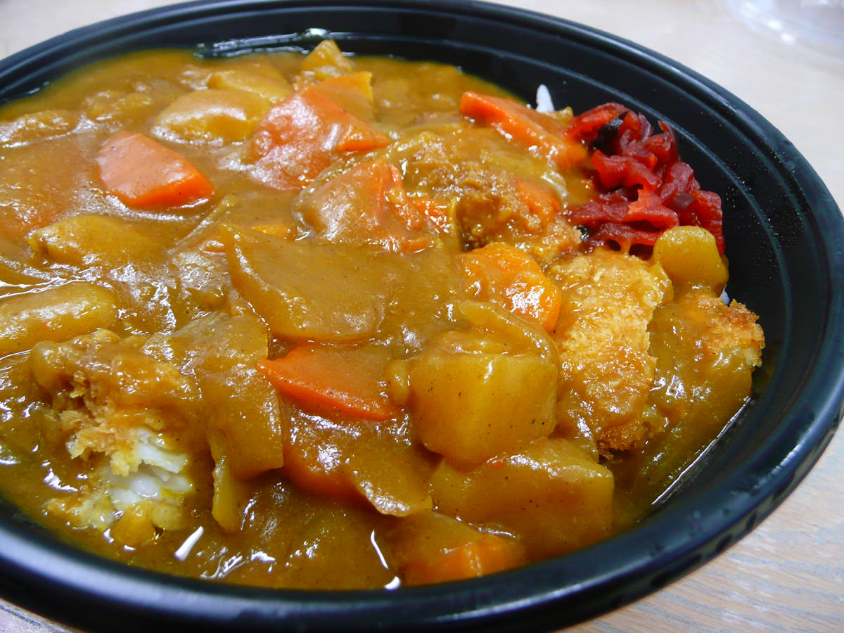 Japanese curry with fish katsu