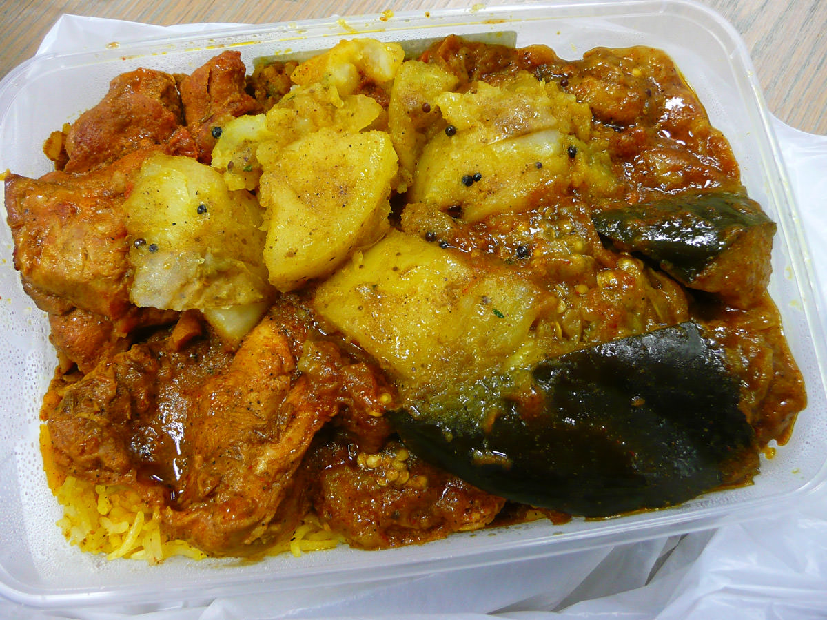 Two meat curry combo from IGA
