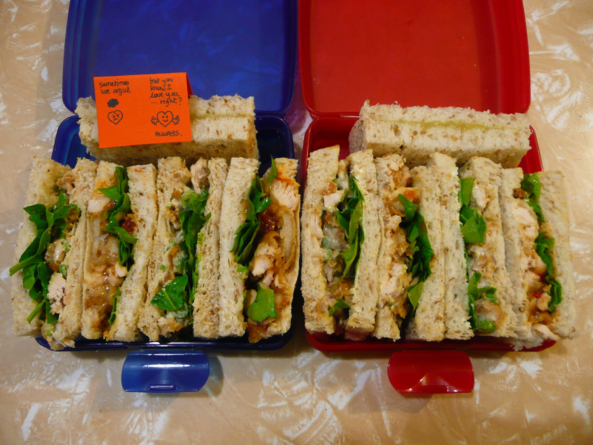 Sandwich bento lunches