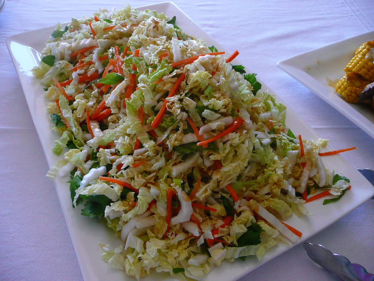 Salad with Asian-style dressing