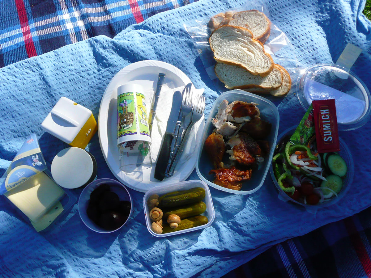 The picnic spread