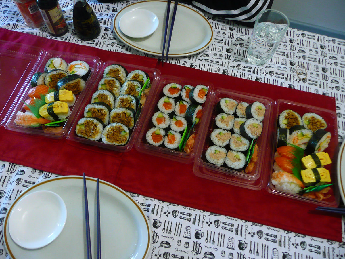 Sushi lunch feast