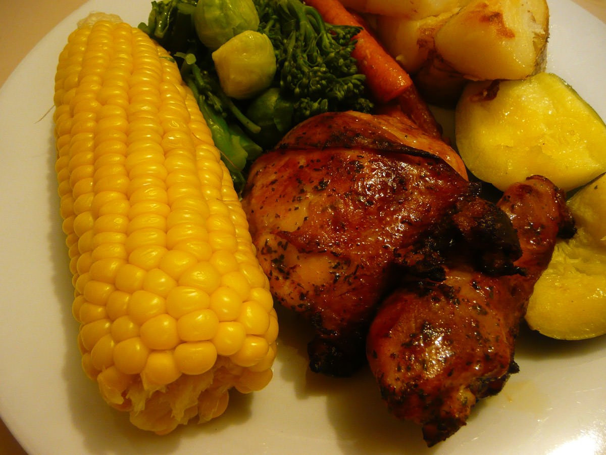 Two of my favourite things - chicken and corn