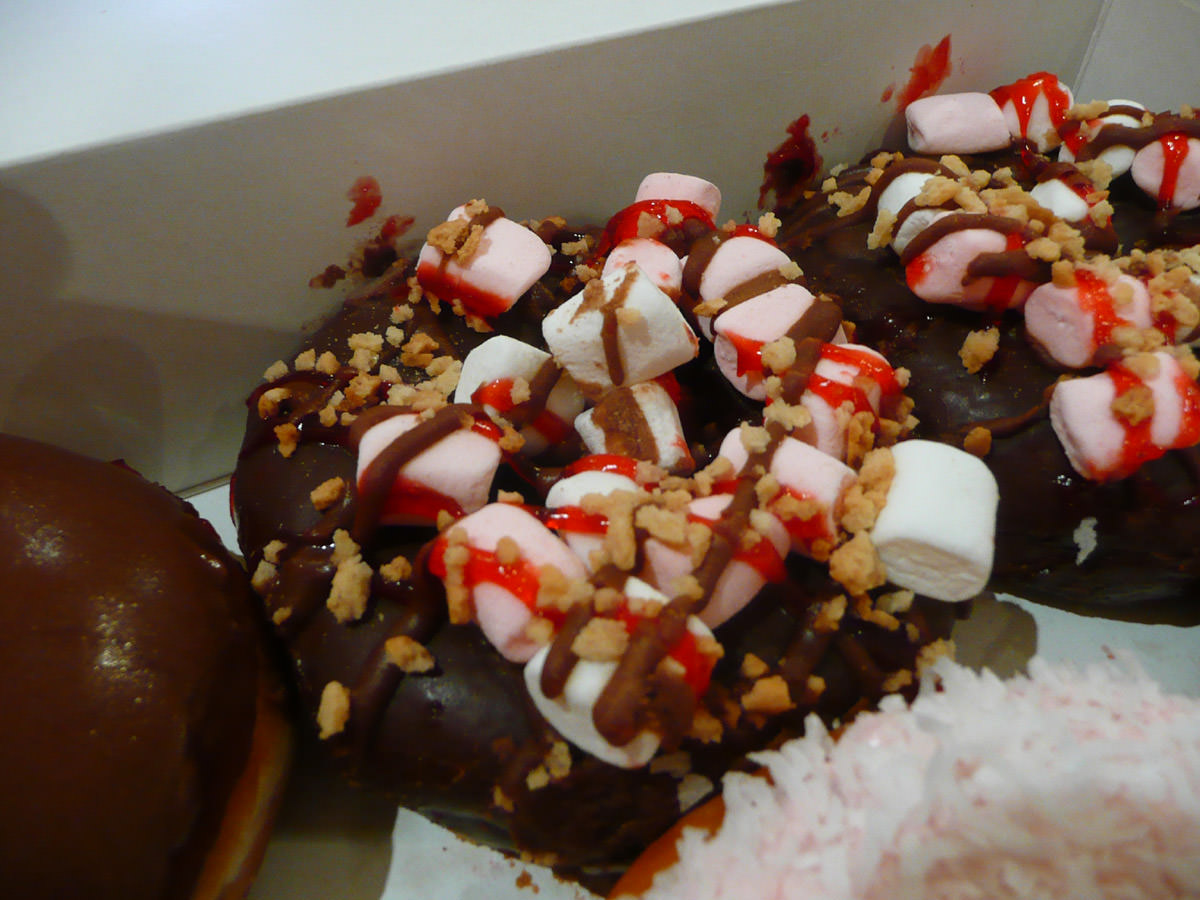 Rocky road donut from Krispy Kreme