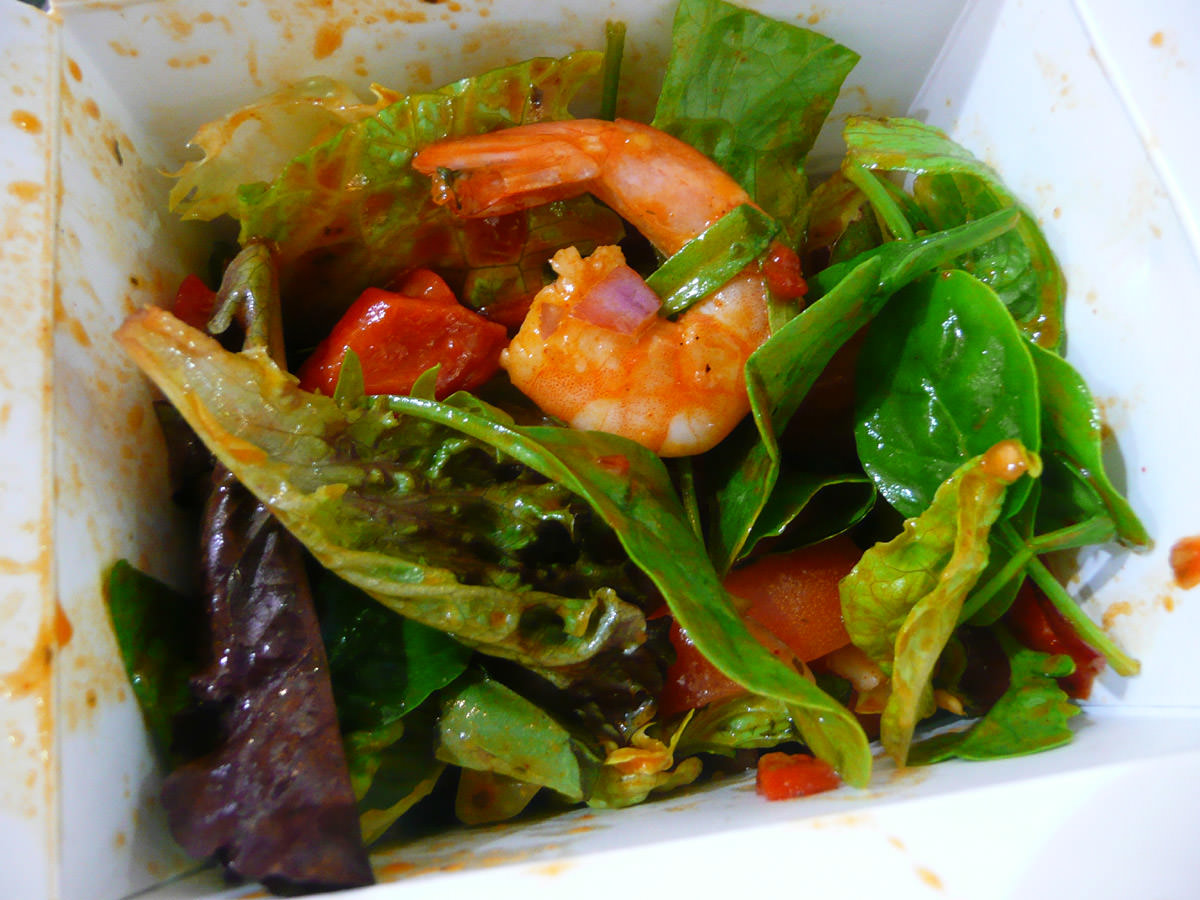 Chilli prawn salad from Sumo Salad