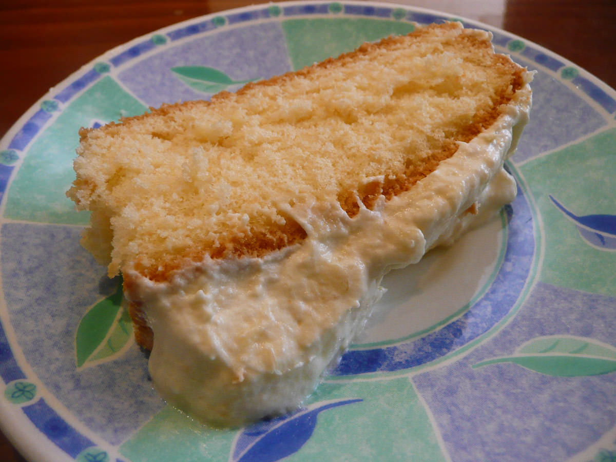 My slice of durian cream cake