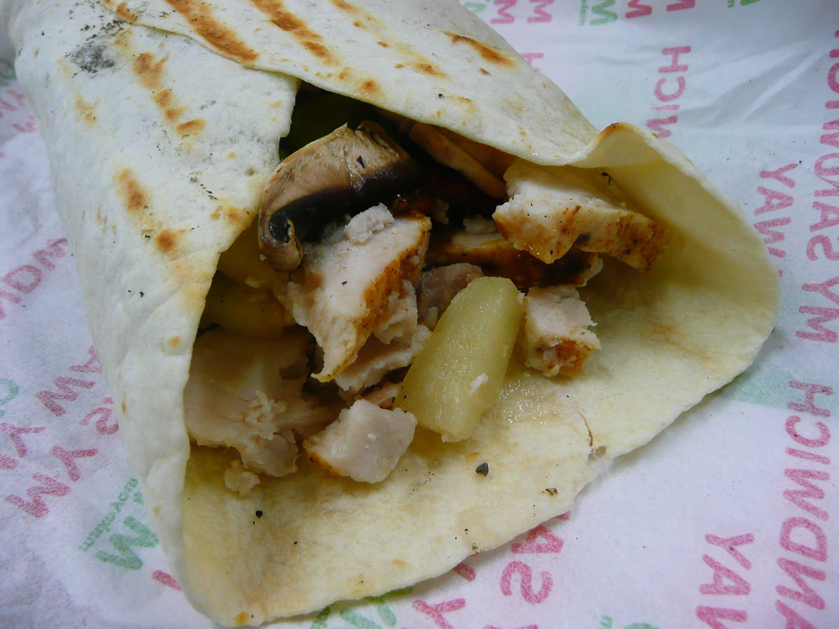MYO toasted wrap with chicken