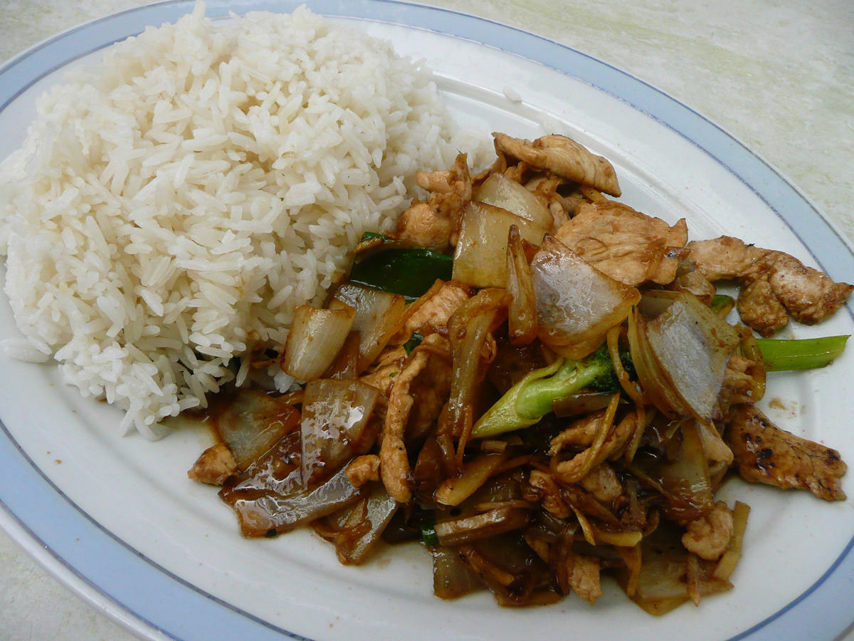 Ginger chicken and rice