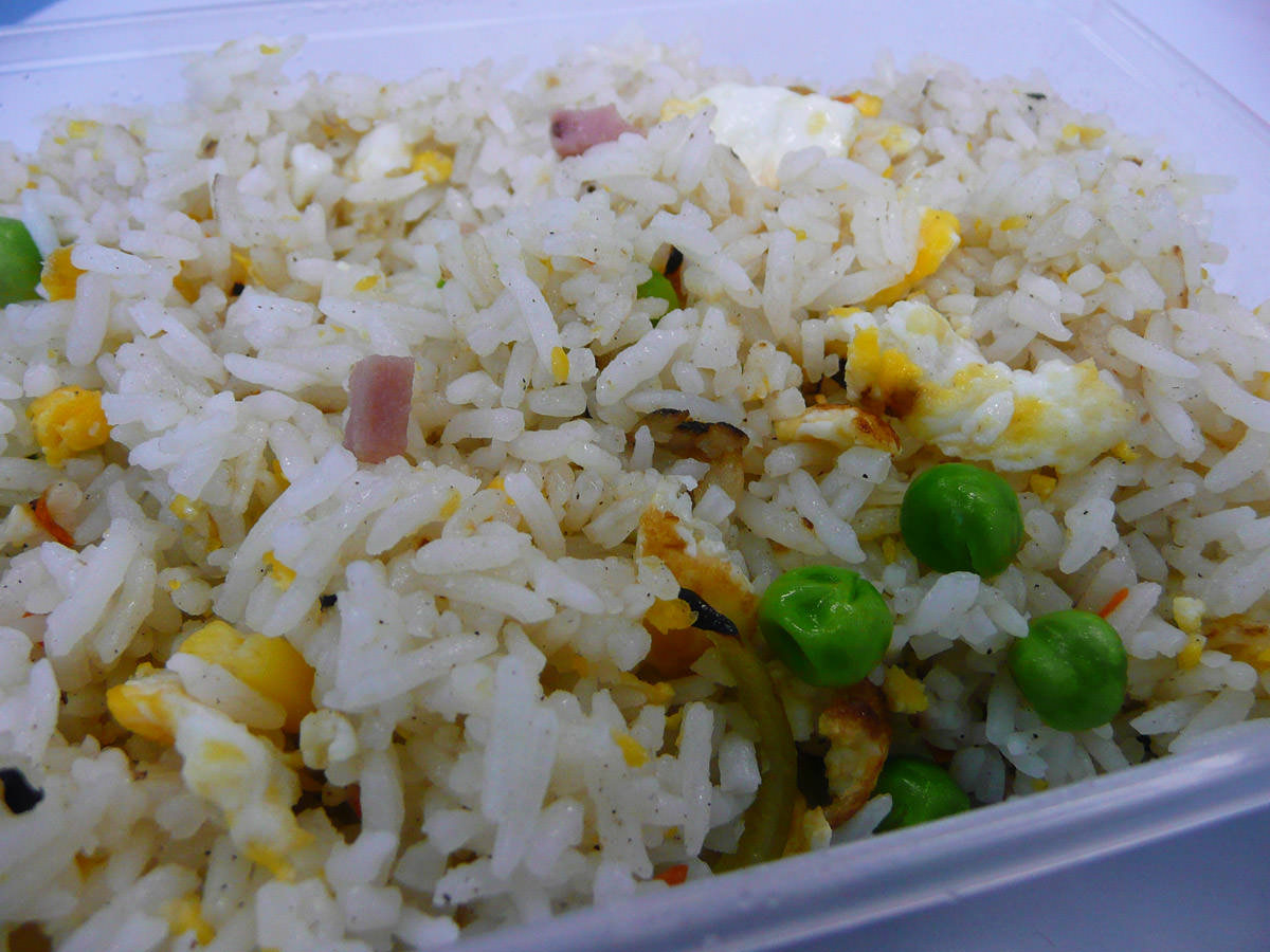 Bus station fried rice - close up