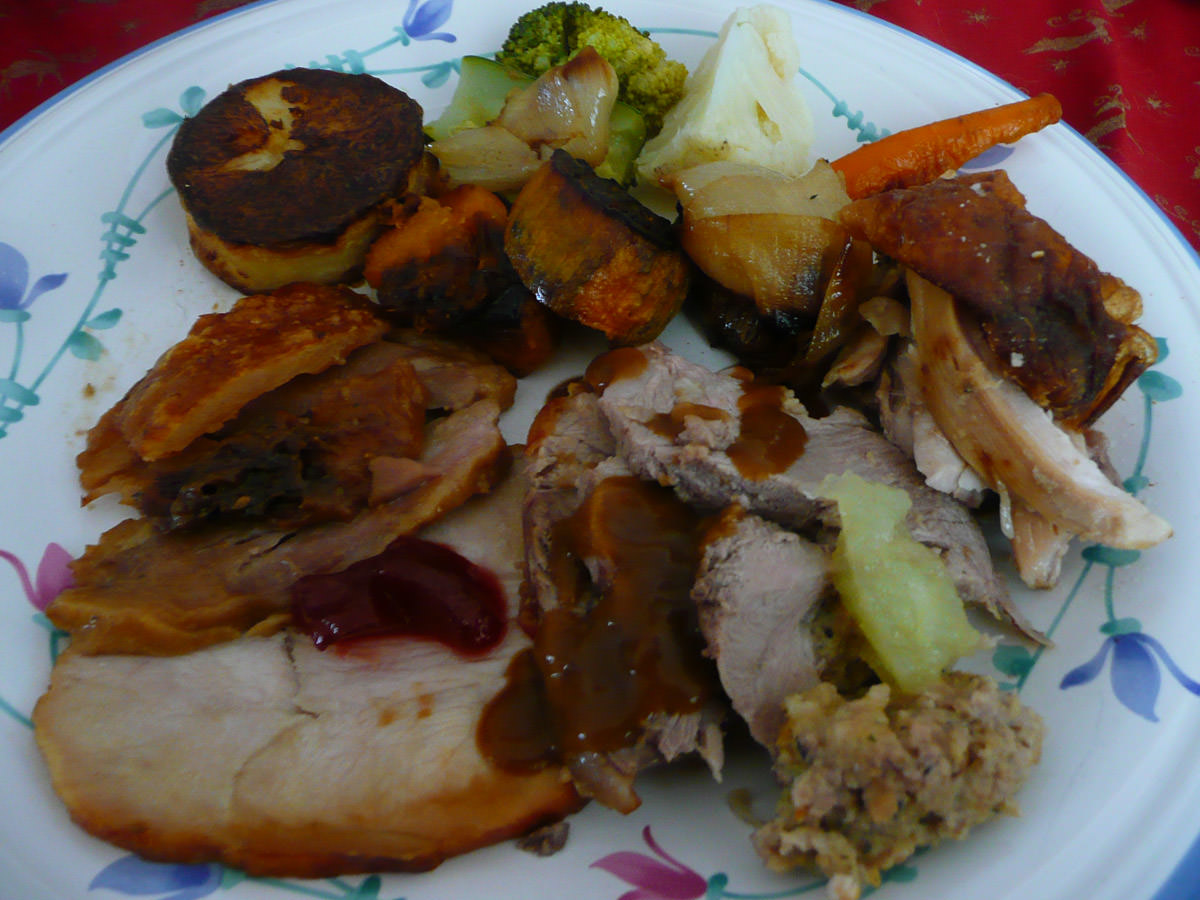 Christmas lunch - my plate