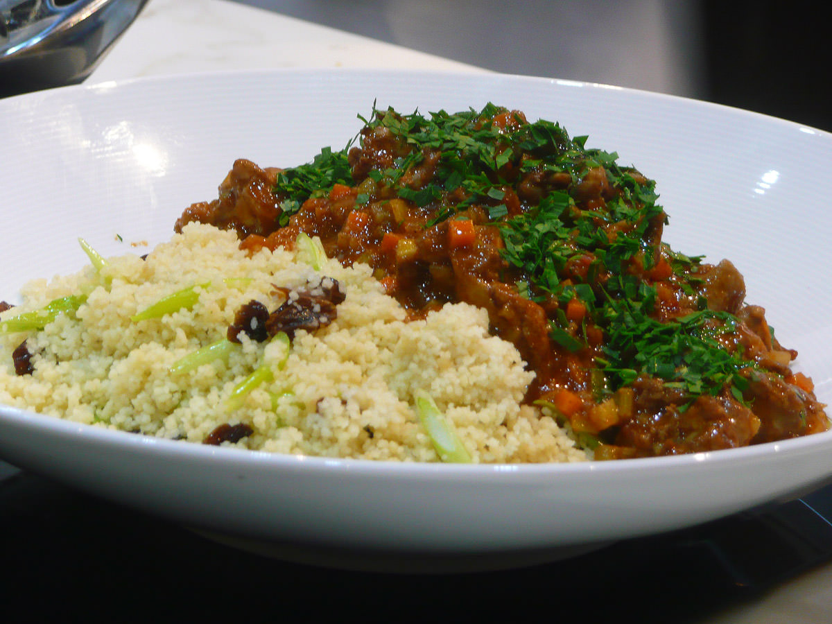 Tagine chicken with cous cous