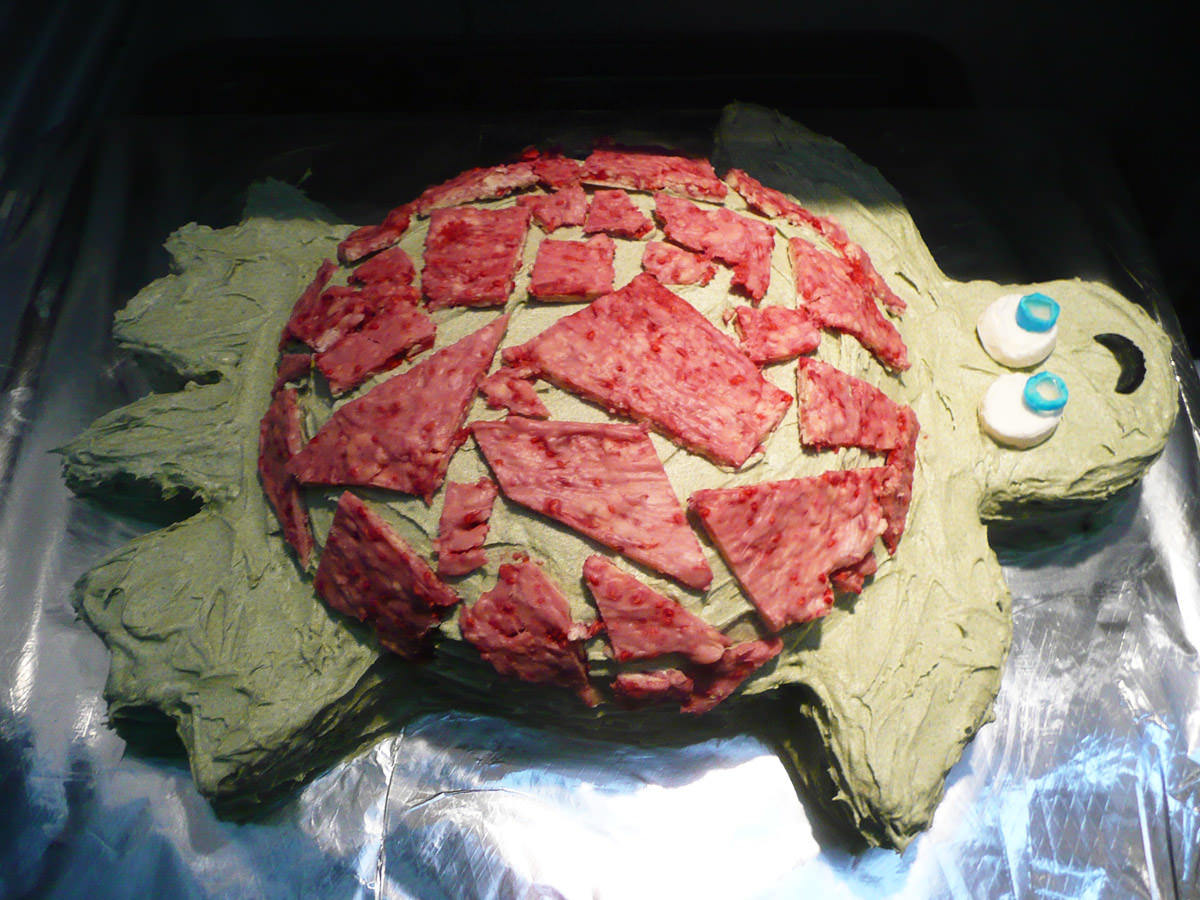 Zoe's turtle birthday cake