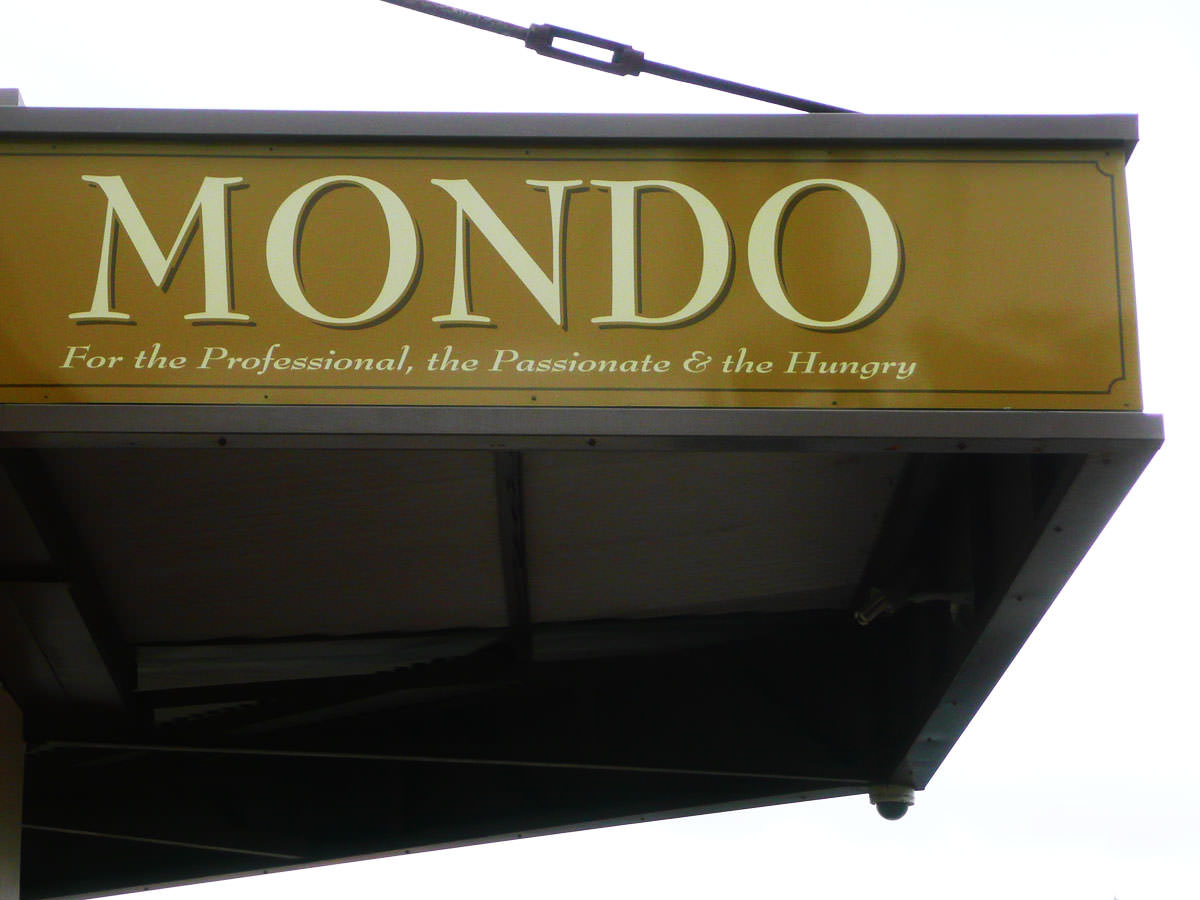 Mondo Butchers sign - For the Professional, the Passionate & the Hungry