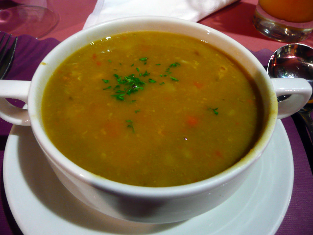 Soup of the day - pea and ham soup
