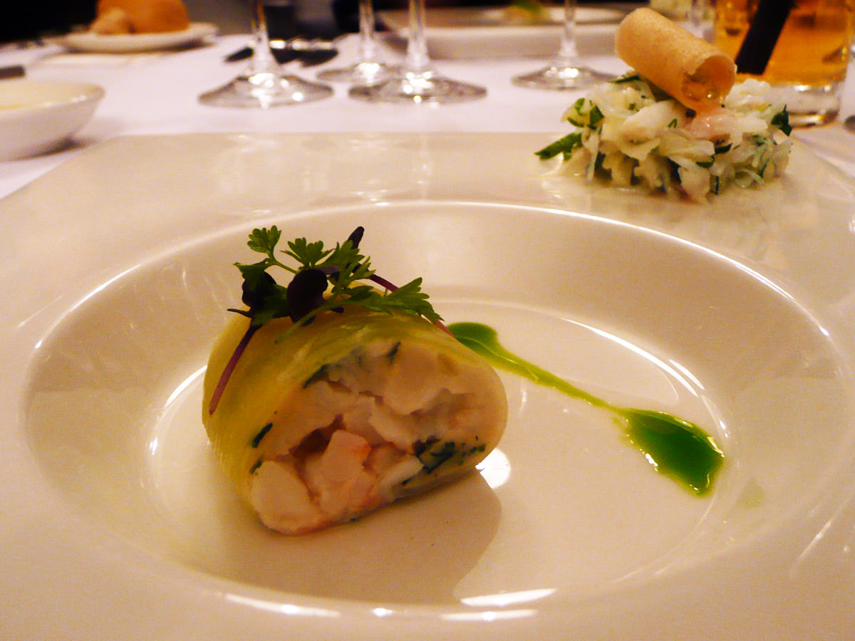 Snow crab, scampi, scallop by Todd Stuart of Bouchard