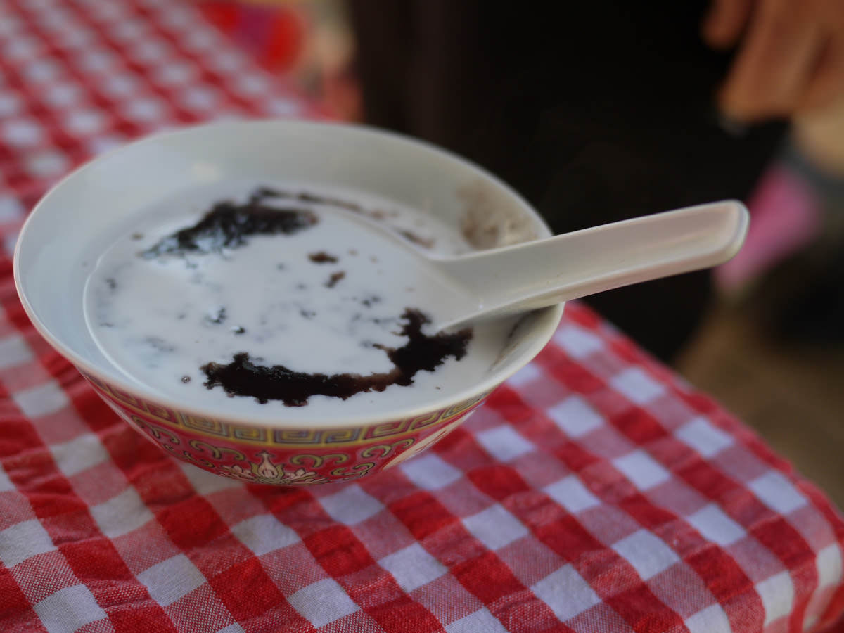 Red bean soup with coconut milk