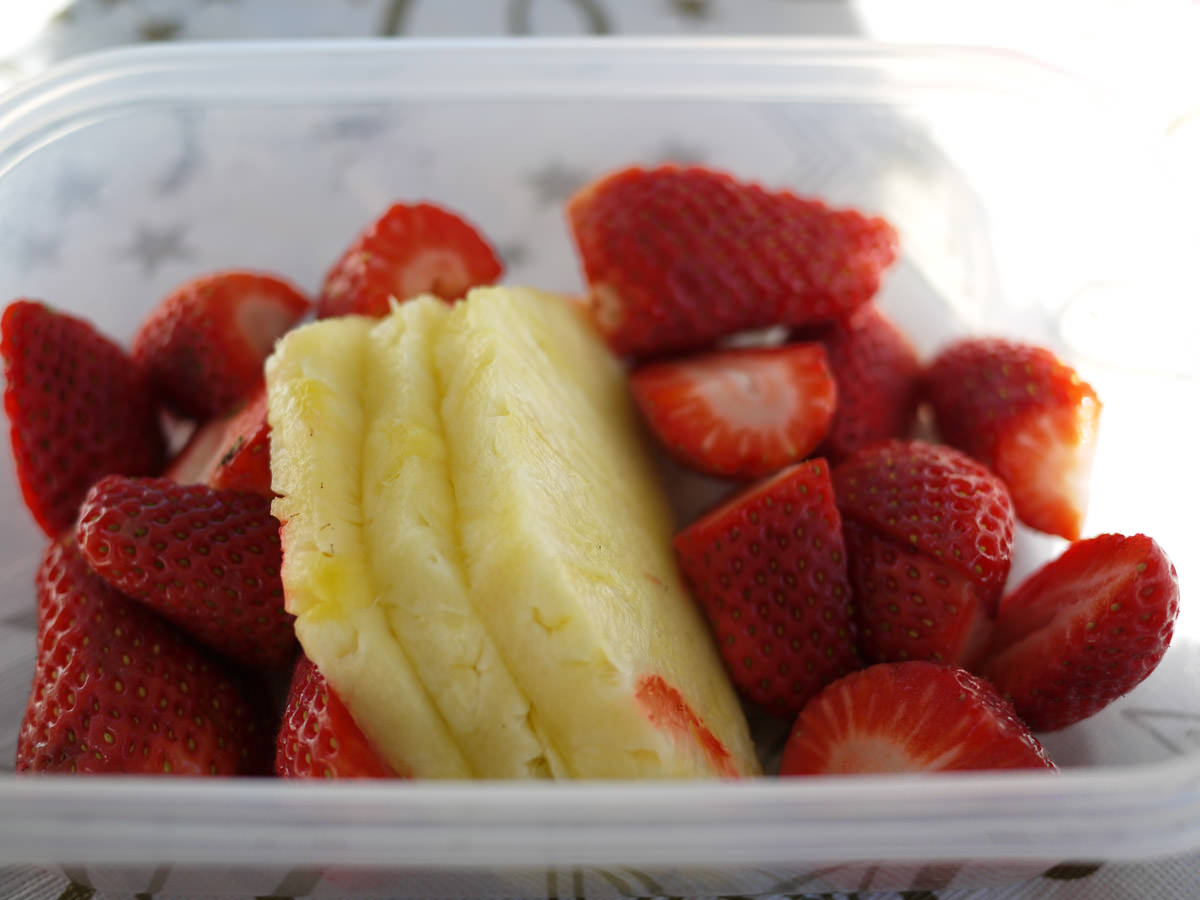 Strawberries and pineapple