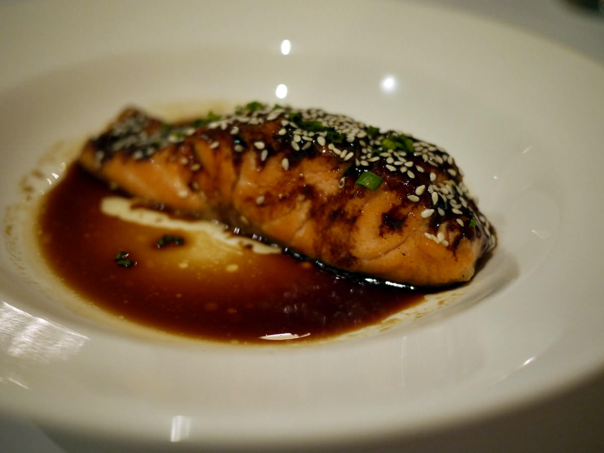 Seasonal fish - trout with ginger infused soy