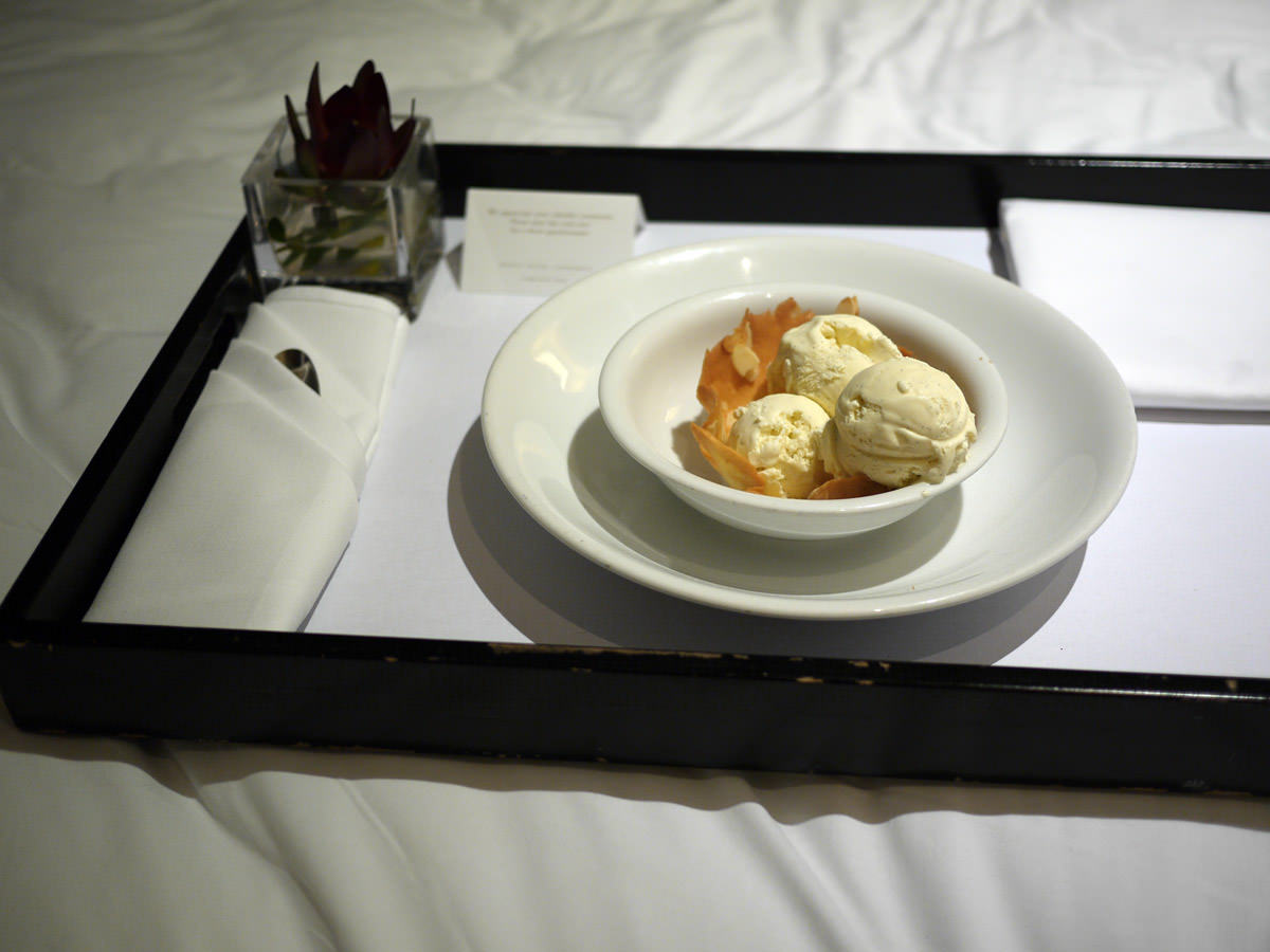 Room service vanilla bean ice cream