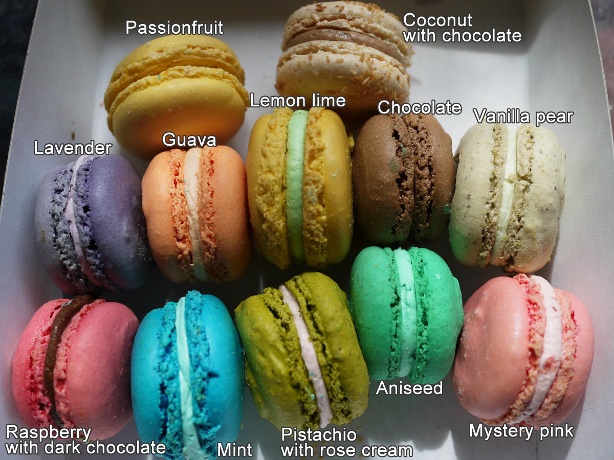 Macarons, La Galette de France, Subiaco - including flavours