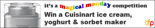 Competition banner - win a Cuisinart ice cream, yoghurt & sorbet maker from KitchenwareDirect