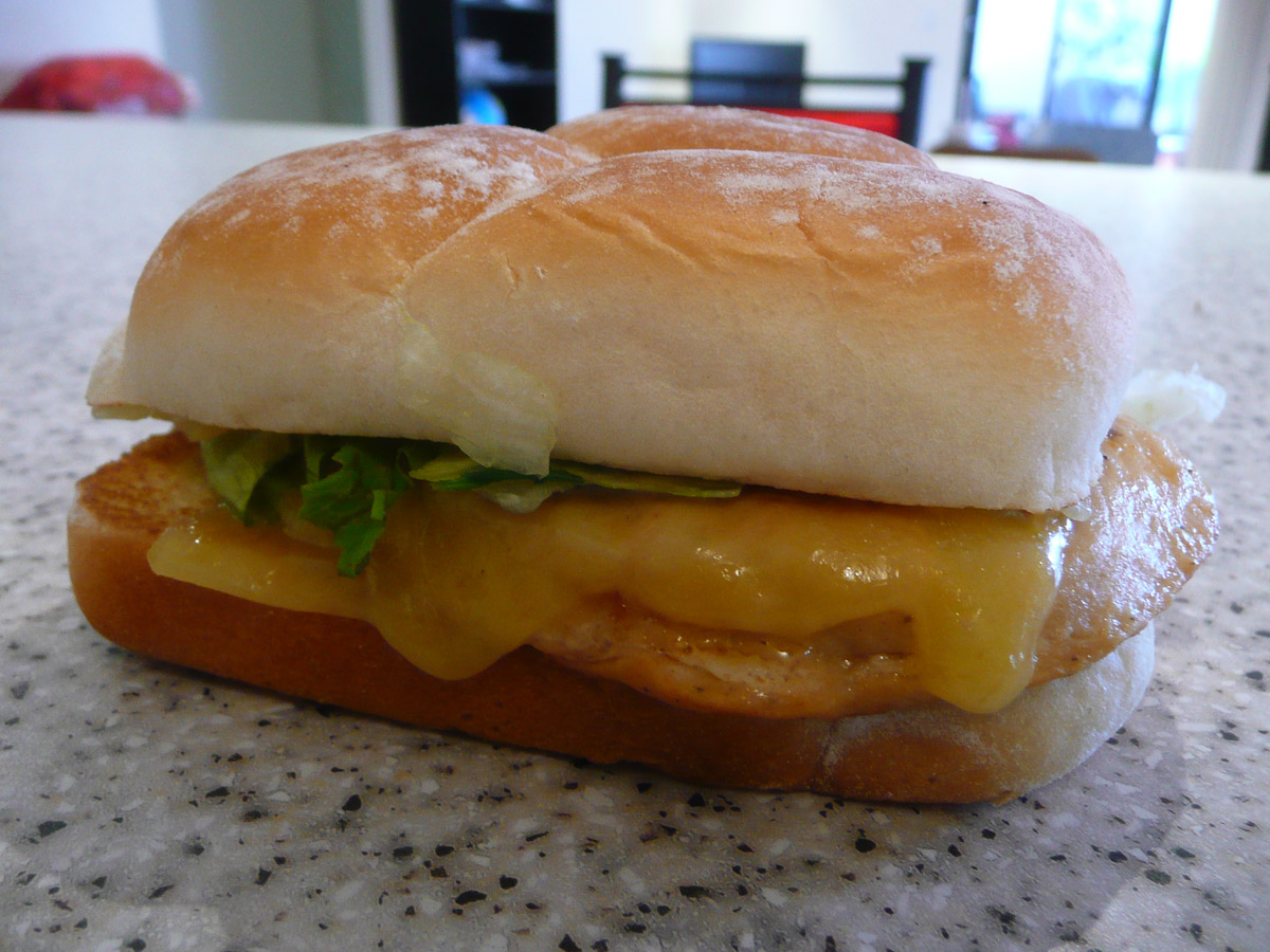 McDonald's Chicken Deluxe burger (seared)