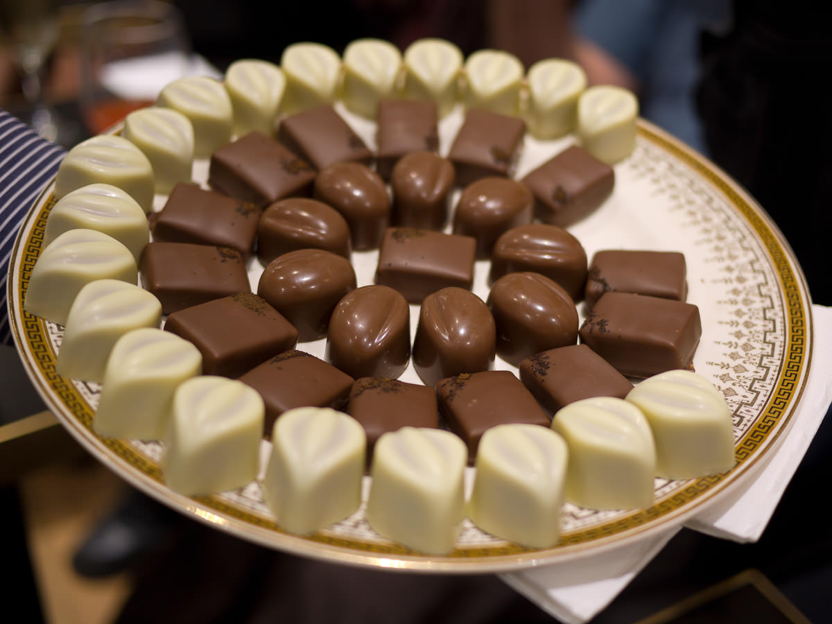 Tray of chocolates