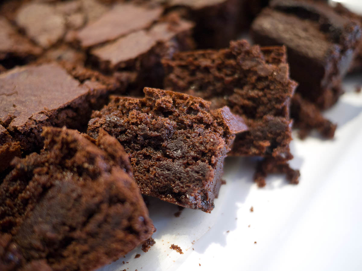 Brownies close-up