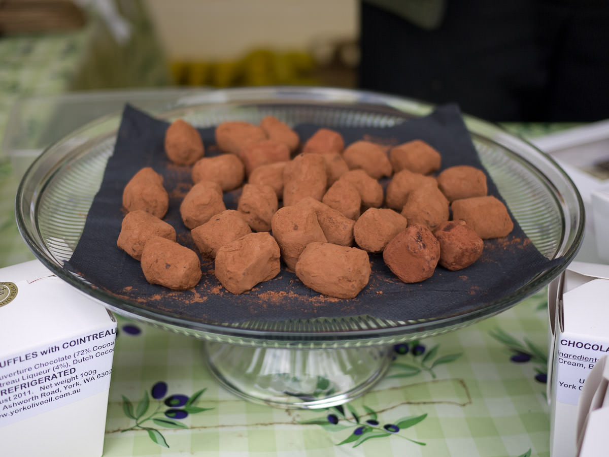 Chocolate and cointreau truffles, York Olive Oil Co