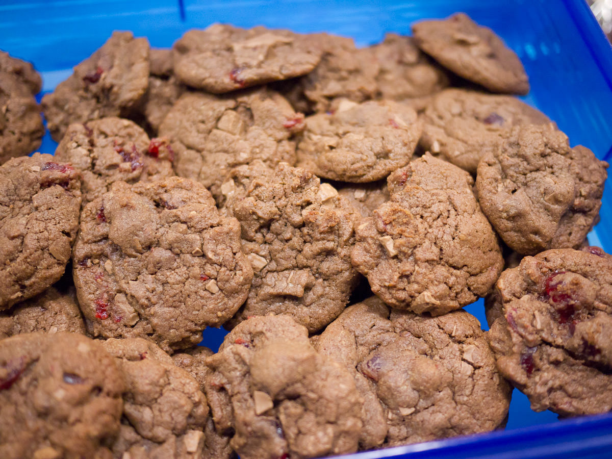 Cherry Ripe cookies by Angela
