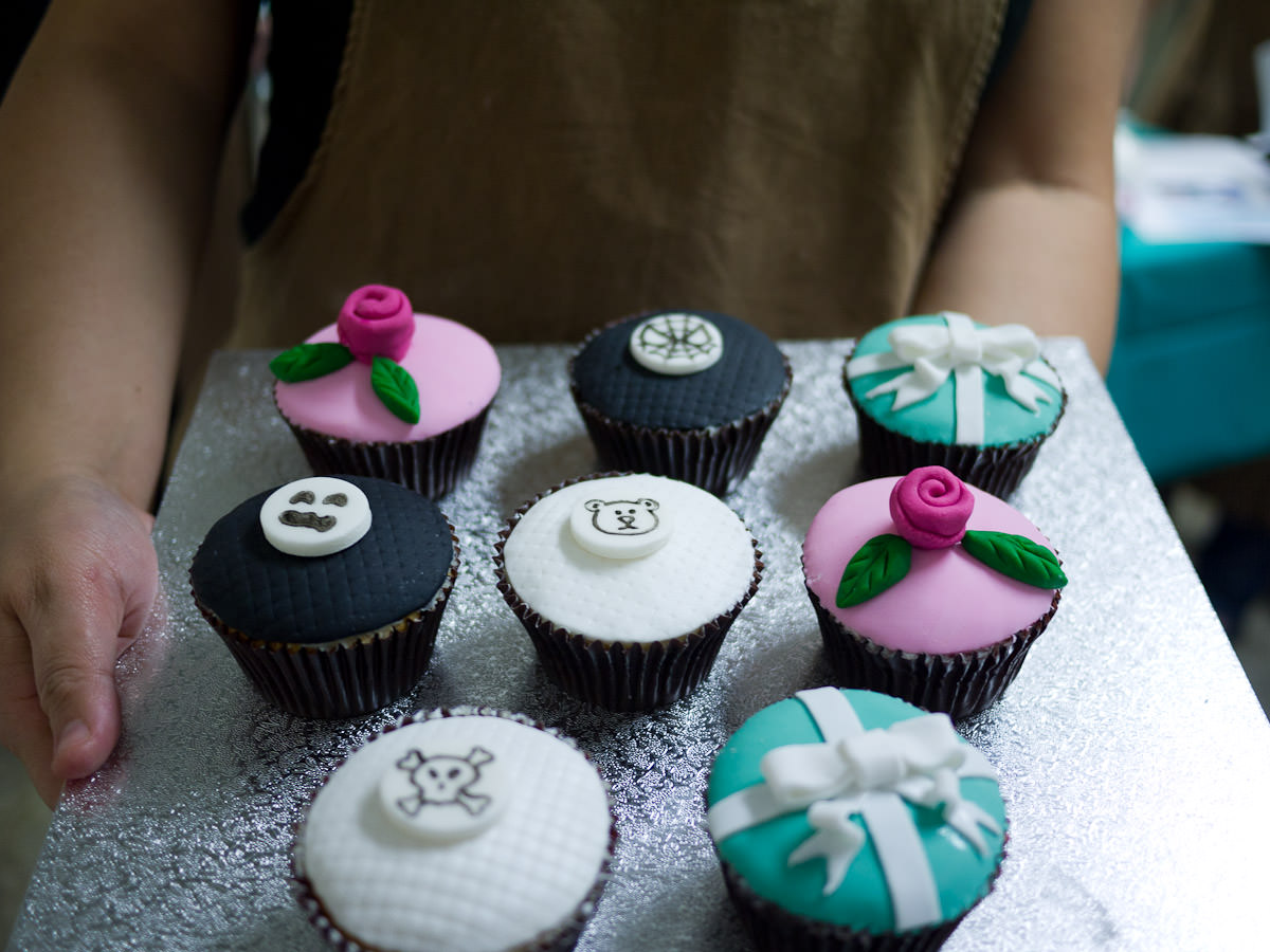 Me and my decorated cupcakes (photo by Winnie Lee)
