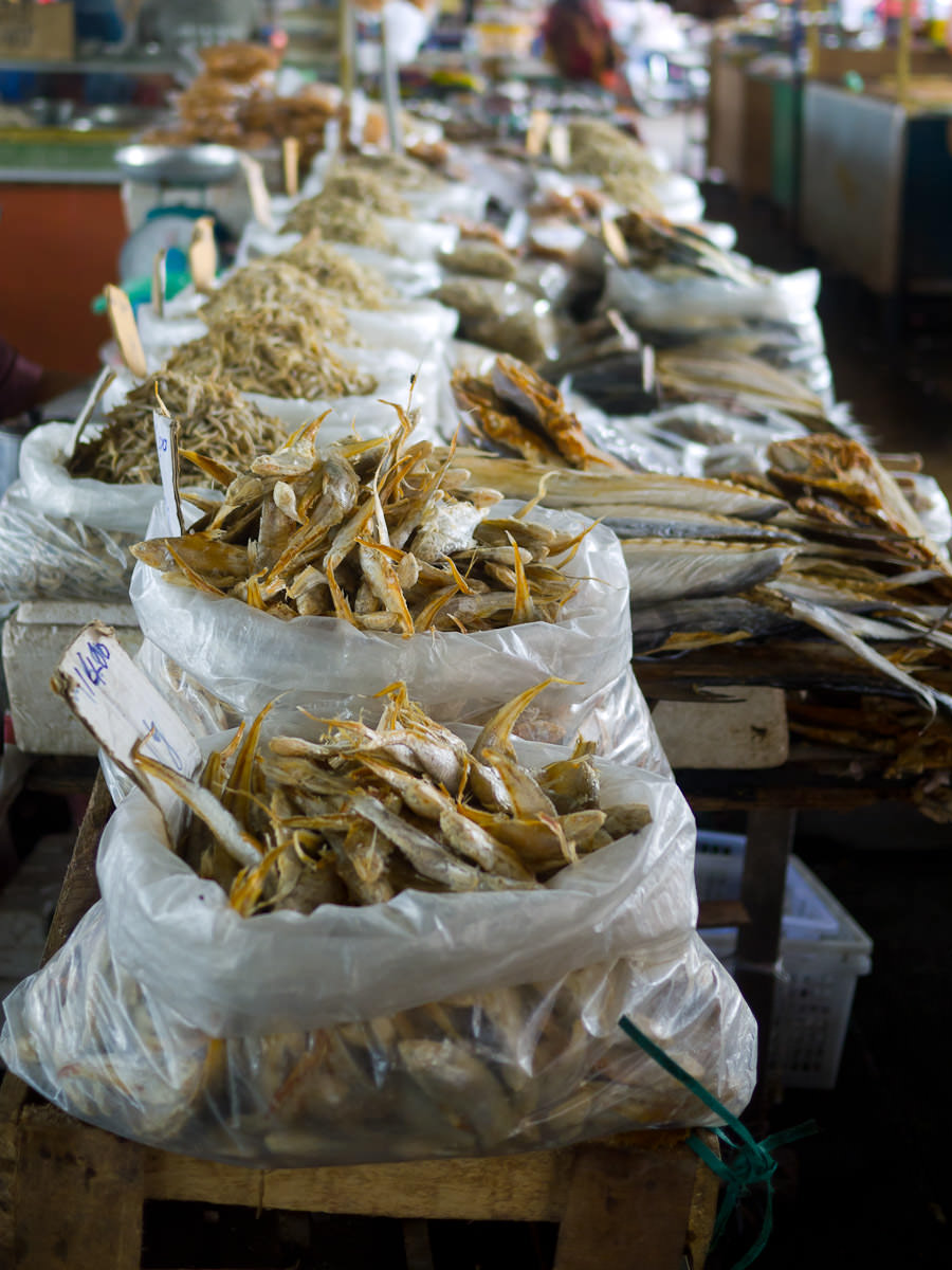More dried fish and anchovies